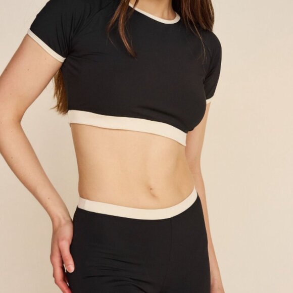 Strut-This Pants - Strut This Black and Cream Matching Set Size Small (S)